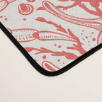 Beach treasures in coral red  Desk Mat Gallery Image 4