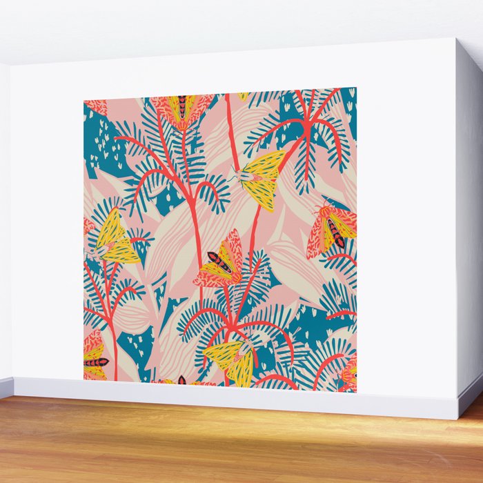 BAZAAR COSMICA MOTH Wall Mural Gallery Image 2