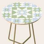 Quilt Shapes - Green and Blue Side Table Gallery Image 2