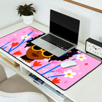 Bloom Where You Are Planted Pink Desk Mat Gallery Image 2