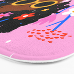 Bloom Where You Are Planted Pink Bath Mat Gallery Image 3