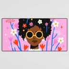 Bloom Where You Are Planted Pink Desk Mat Gallery Image 3