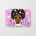 Bloom Where You Are Planted Pink Bath Mat Gallery Image 1