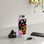 Bloom Where You Are Planted Pink Water Bottle Gallery Image 4