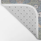 William Morris Strawberry Thief Slate Blue Vintage Pattern Bath Mat Gallery Image 2
