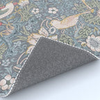 William Morris Strawberry Thief Slate Blue Vintage Pattern Rug Gallery Image 4