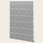 William Morris Strawberry Thief Slate Blue Vintage Pattern Wallpaper Gallery Image 2