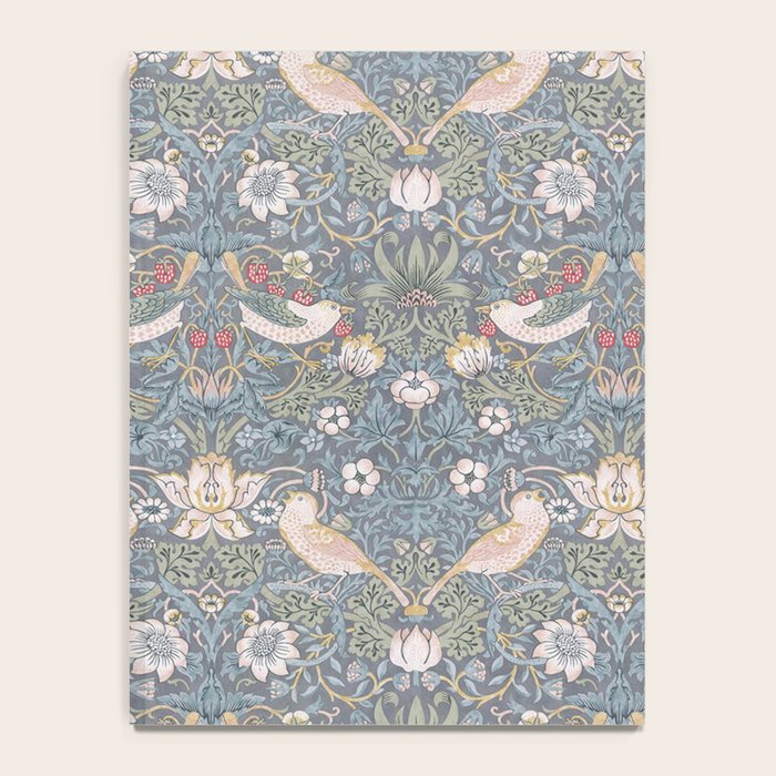 William Morris Strawberry Thief Slate Blue Vintage Pattern Notebook Gallery Image 4