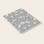 William Morris Strawberry Thief Slate Blue Vintage Pattern Notebook Gallery Image 3