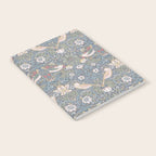 William Morris Strawberry Thief Slate Blue Vintage Pattern Notebook Gallery Image 2