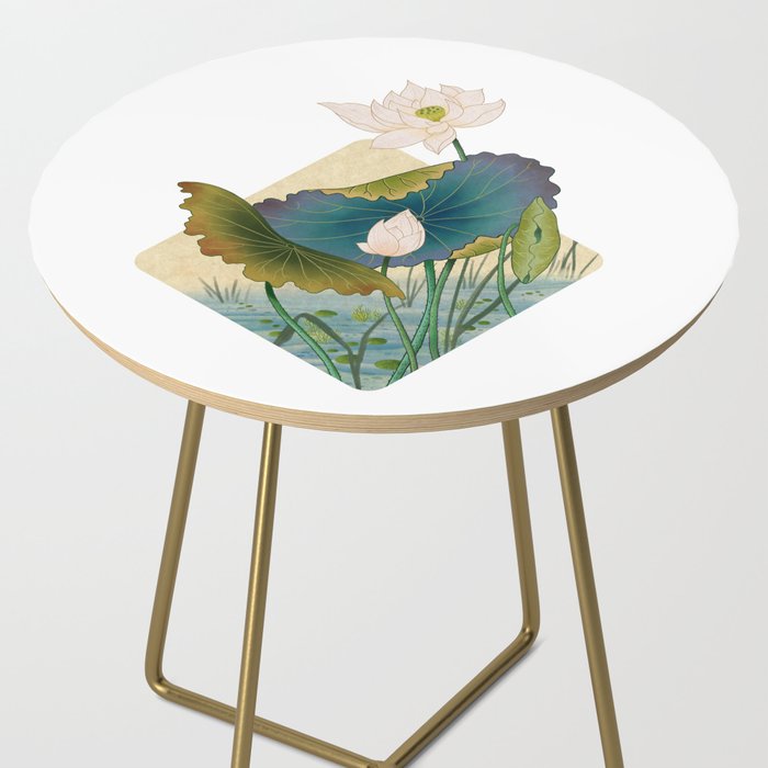 lotursflowers C : Minhwa-Korean traditional/folk art Side Table Gallery Image 2