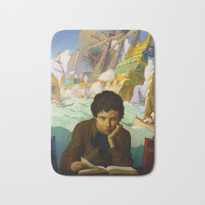 âPirate Dreamsâ by NC Wyeth Bath Mat Gallery Image 1