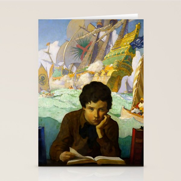 âPirate Dreamsâ by NC Wyeth Stationery Card Gallery Image 2