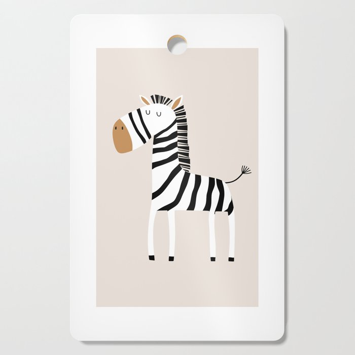 Nursery Wall Art, Safari Nursery Prints, Neutral Nursery Decor, Zebra Print Cutting Board Gallery Image 1