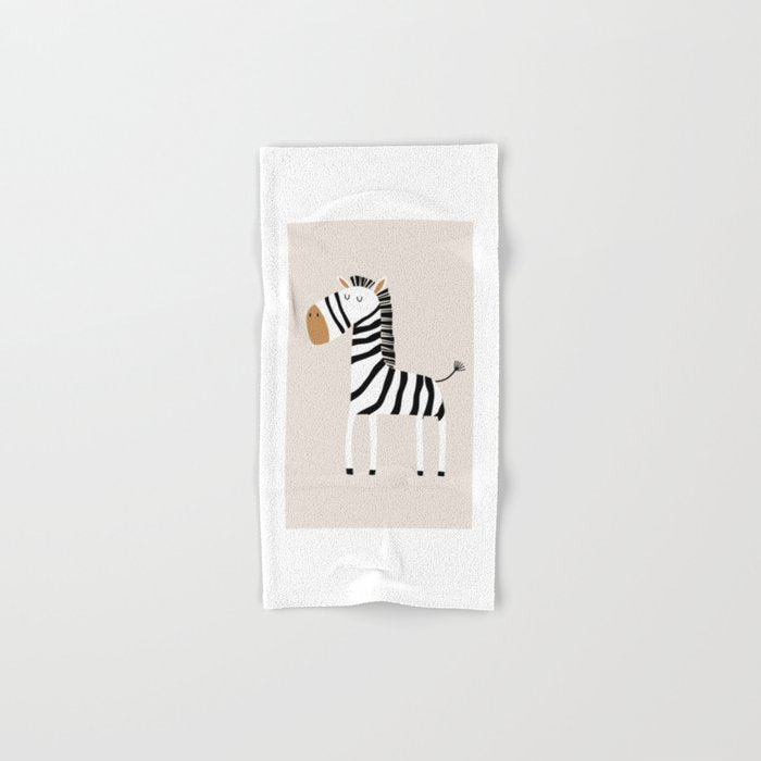 Nursery Wall Art, Safari Nursery Prints, Neutral Nursery Decor, Zebra Print Bath Towel Gallery Image 1
