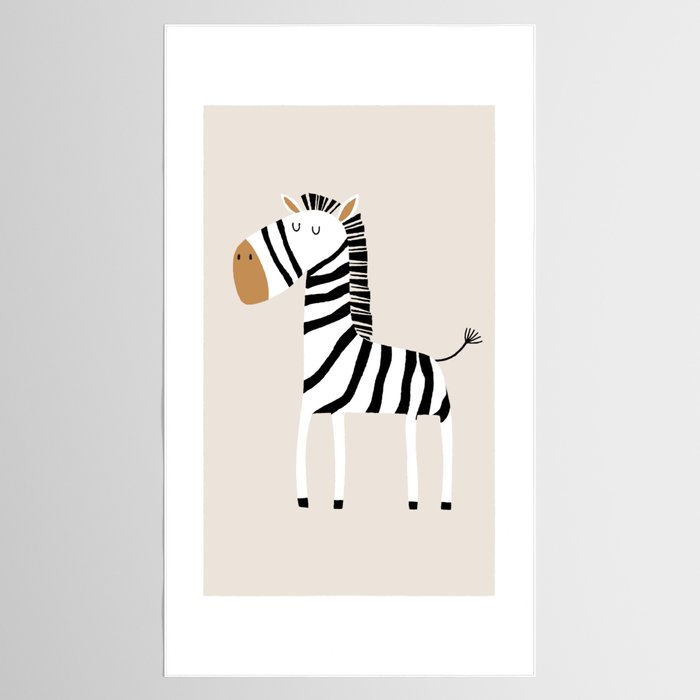 Nursery Wall Art, Safari Nursery Prints, Neutral Nursery Decor, Zebra Print Tablecloth Gallery Image 2