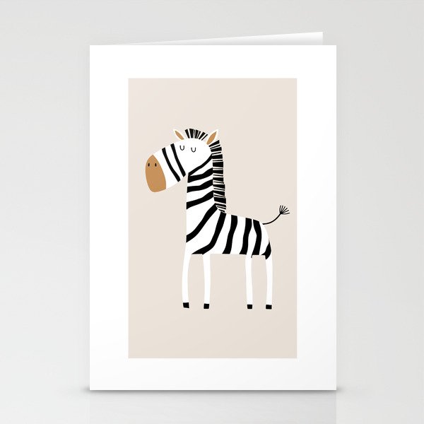 Nursery Wall Art, Safari Nursery Prints, Neutral Nursery Decor, Zebra Print Stationery Card Gallery Image 2