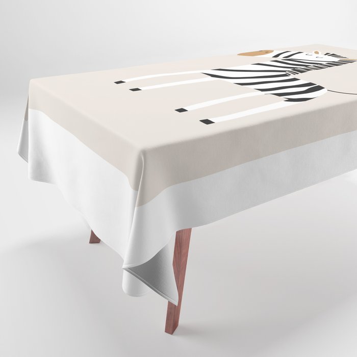 Nursery Wall Art, Safari Nursery Prints, Neutral Nursery Decor, Zebra Print Tablecloth Gallery Image 1