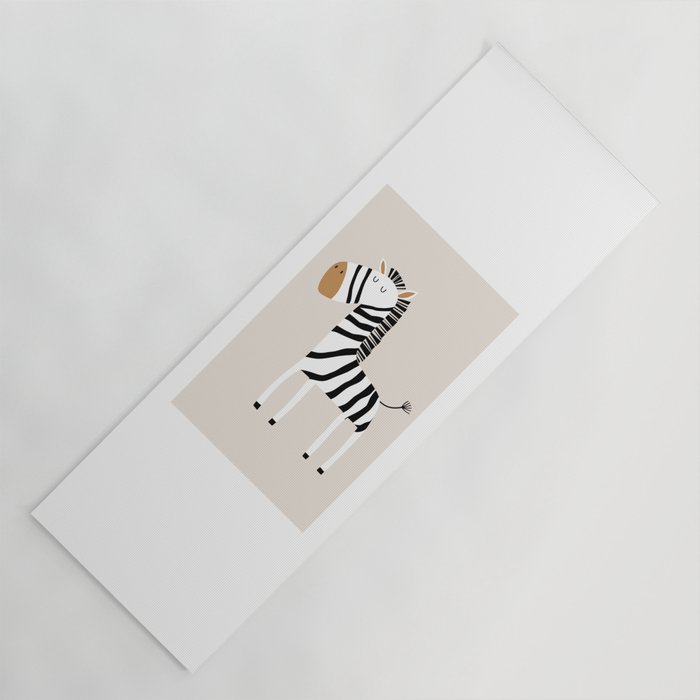 Nursery Wall Art, Safari Nursery Prints, Neutral Nursery Decor, Zebra Print Yoga Mat Gallery Image 1