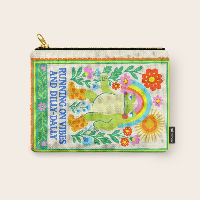 Running on Vibes and Dilly-Dally Carry All Pouch Gallery Image 1