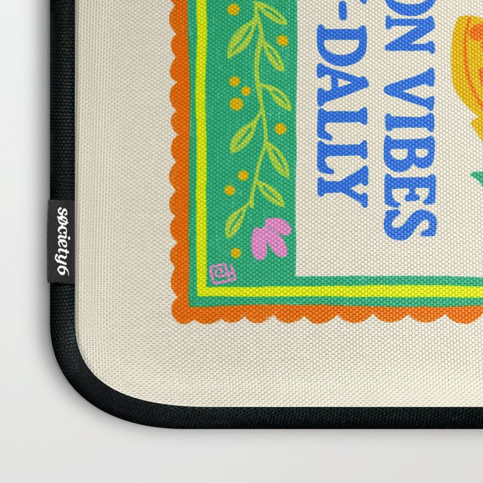 Running on Vibes and Dilly-Dally Laptop Sleeve Gallery Image 3