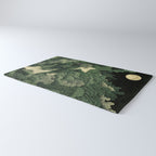 Japanese Wall Art Maximalist Moon Print japandi Art Wabi Sabi Painting Sage Green dopamine decor Rug Gallery Image 3