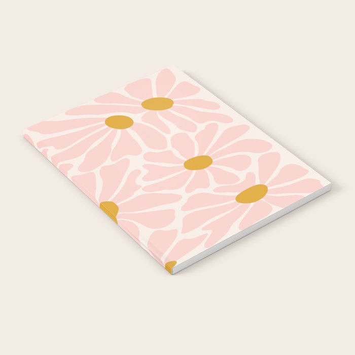 Big Groovy Flower - Light Pink Pastel Notebook Gallery Image 1