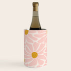 Big Groovy Flower - Light Pink Pastel Wine Chiller Gallery Image 1