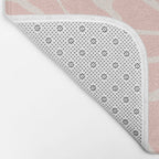 Big Groovy Flower - Light Pink Pastel Bath Mat Gallery Image 2