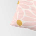 Big Groovy Flower - Light Pink Pastel Pillow Sham Gallery Image 4