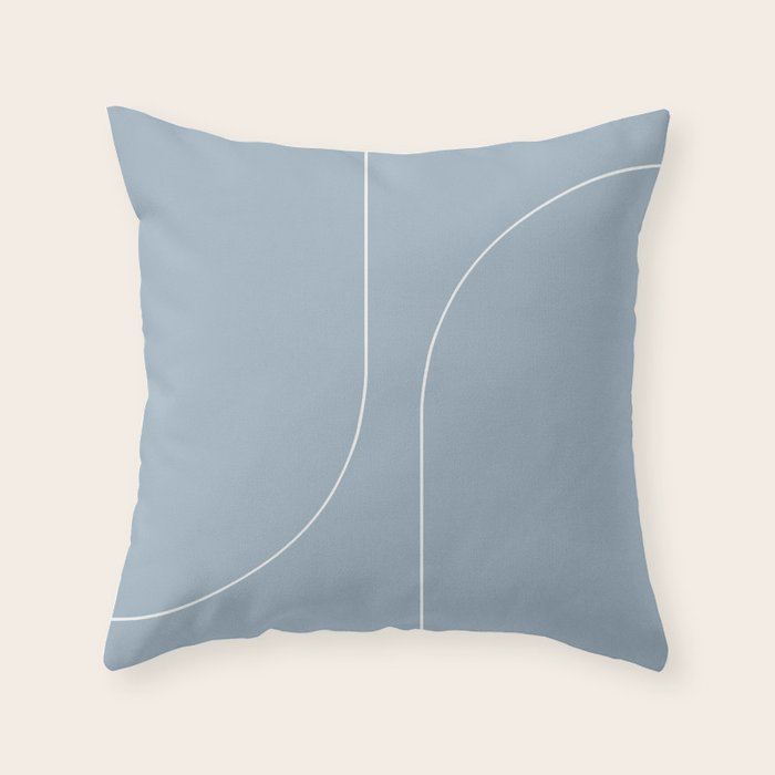 Modern Minimal Line Abstract XIII Throw Pillow Gallery Image 6