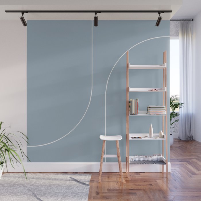 Modern Minimal Line Abstract XIII Wall Mural Gallery Image 1