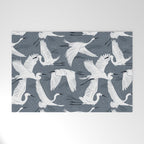 Soaring Wings - Steel Blue Grey Welcome Mat Gallery Image 1