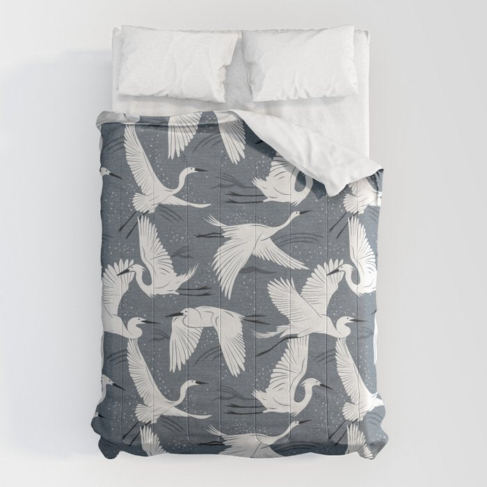 Soaring Wings - Steel Blue Grey Comforter Gallery Image 6