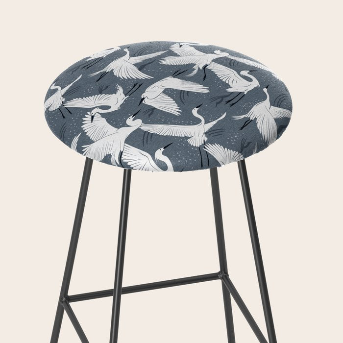 Soaring Wings - Steel Blue Grey Stool Gallery Image 2