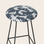 Soaring Wings - Steel Blue Grey Stool Gallery Image 2