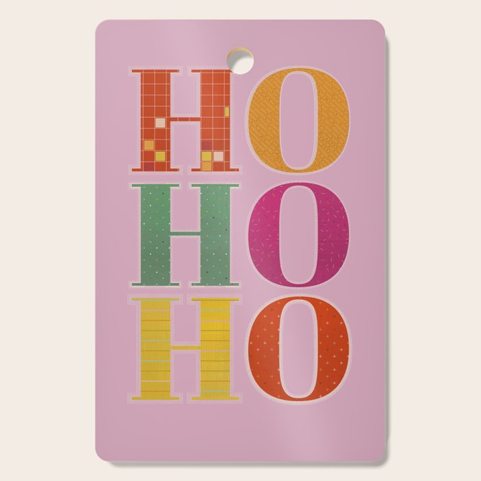 HO HO HO Festive Letters Cutting Board Gallery Image 1