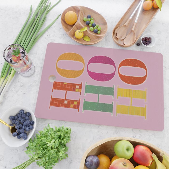 HO HO HO Festive Letters Cutting Board Gallery Image 2