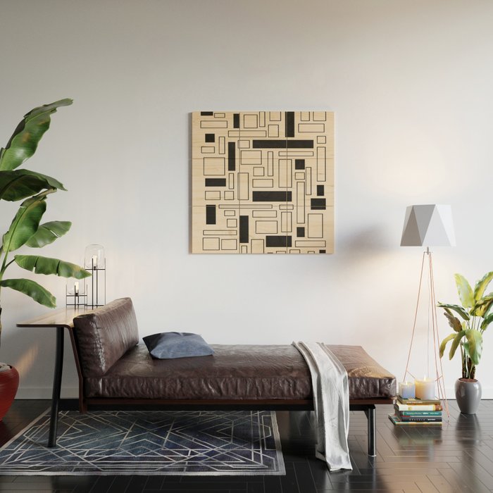 Lines in Motion 1 Wood Wall Art Gallery Image 2