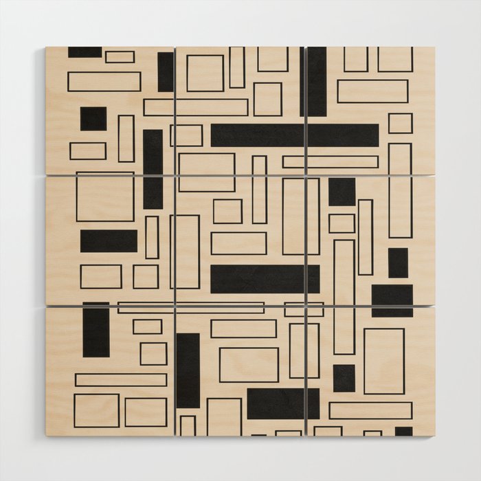 Lines in Motion 1 Wood Wall Art Gallery Image 1