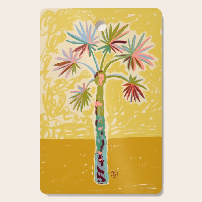 PALM TREE IN THE SUN Cutting Board Gallery Image 1