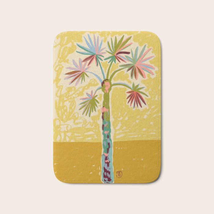PALM TREE IN THE SUN Bath Mat Gallery Image 1
