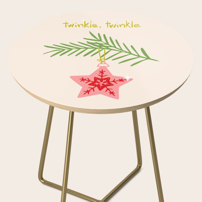 Cheerful twinkle Christmas star Side Table Gallery Image 2