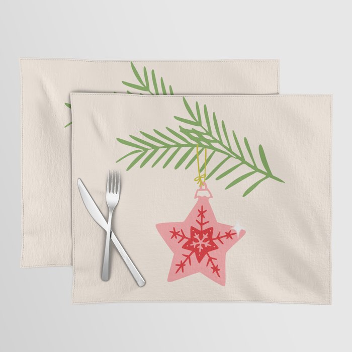 Cheerful twinkle Christmas star Placemat Gallery Image 1