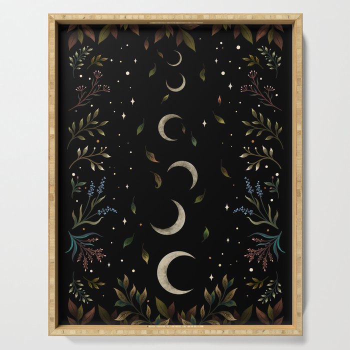 Crescent Moon Garden Serving Tray Gallery Image 1