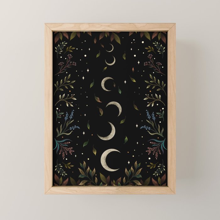 Crescent Moon Garden Mini Art Print Gallery Image 1