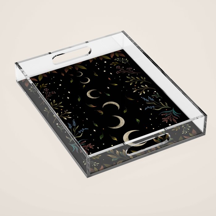 Crescent Moon Garden Acrylic Tray Gallery Image 1