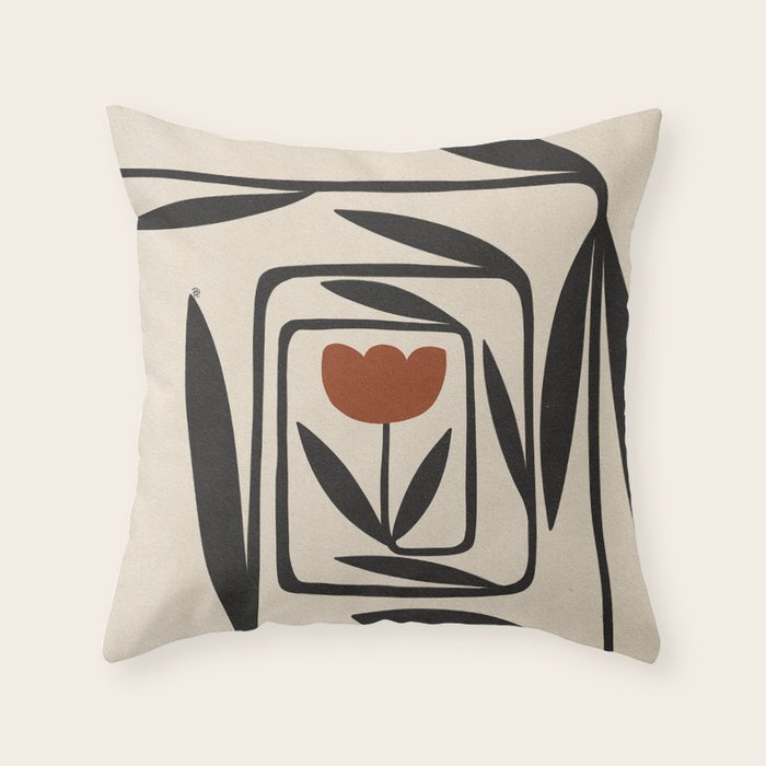 Twist - Light  Throw Pillow Gallery Image 1