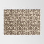 Nature Blocks - walnut brown Rug Gallery Image 2