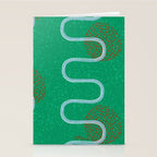 Abstract Fields in Forest Green & Brown Stationery Card Gallery Image 2